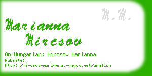 marianna mircsov business card